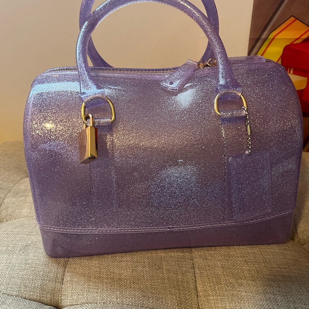 Purple Glitter Women's Handbag